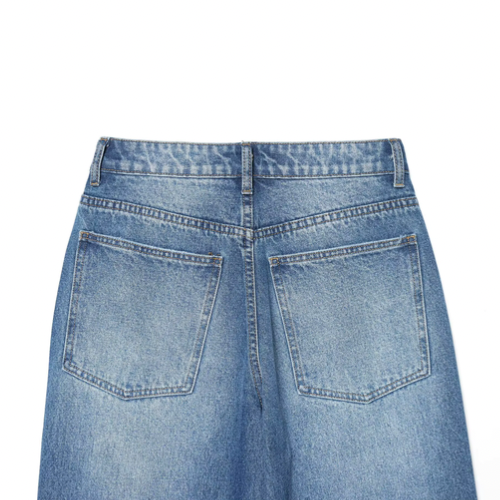 Mid Waist Barrel Jeans