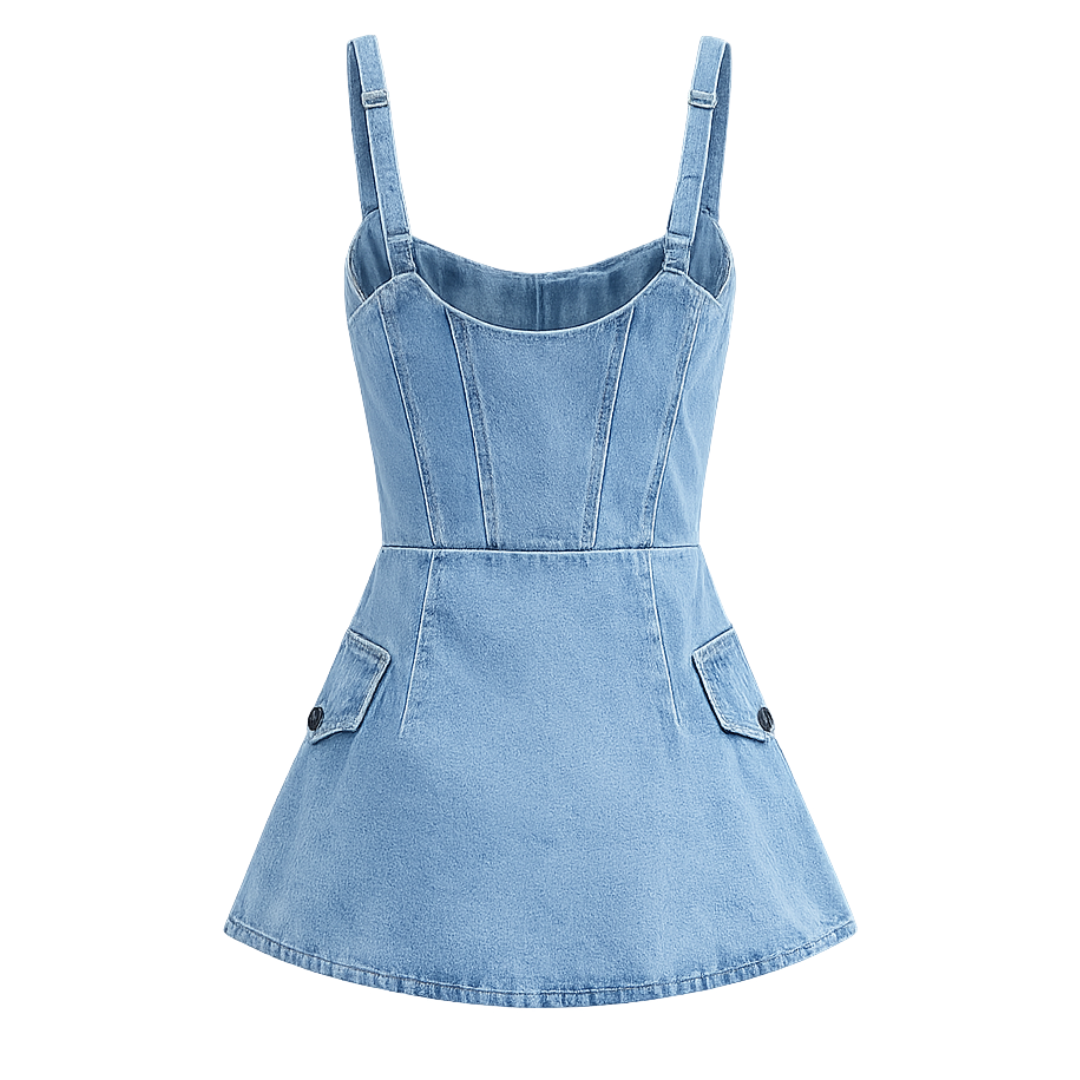 Denim Corset Top