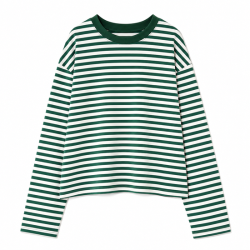 Oversize Streifen Longsleeve