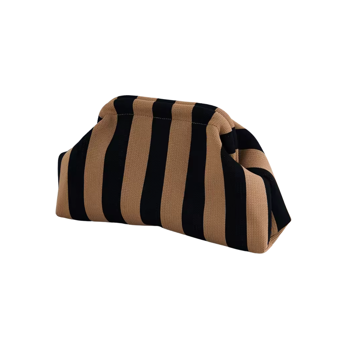 Gewebte Sommertasche mit Streifen- Design
