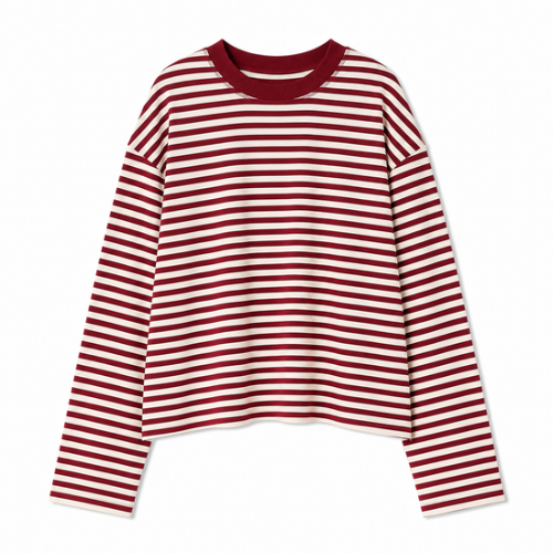 Oversize Streifen Longsleeve