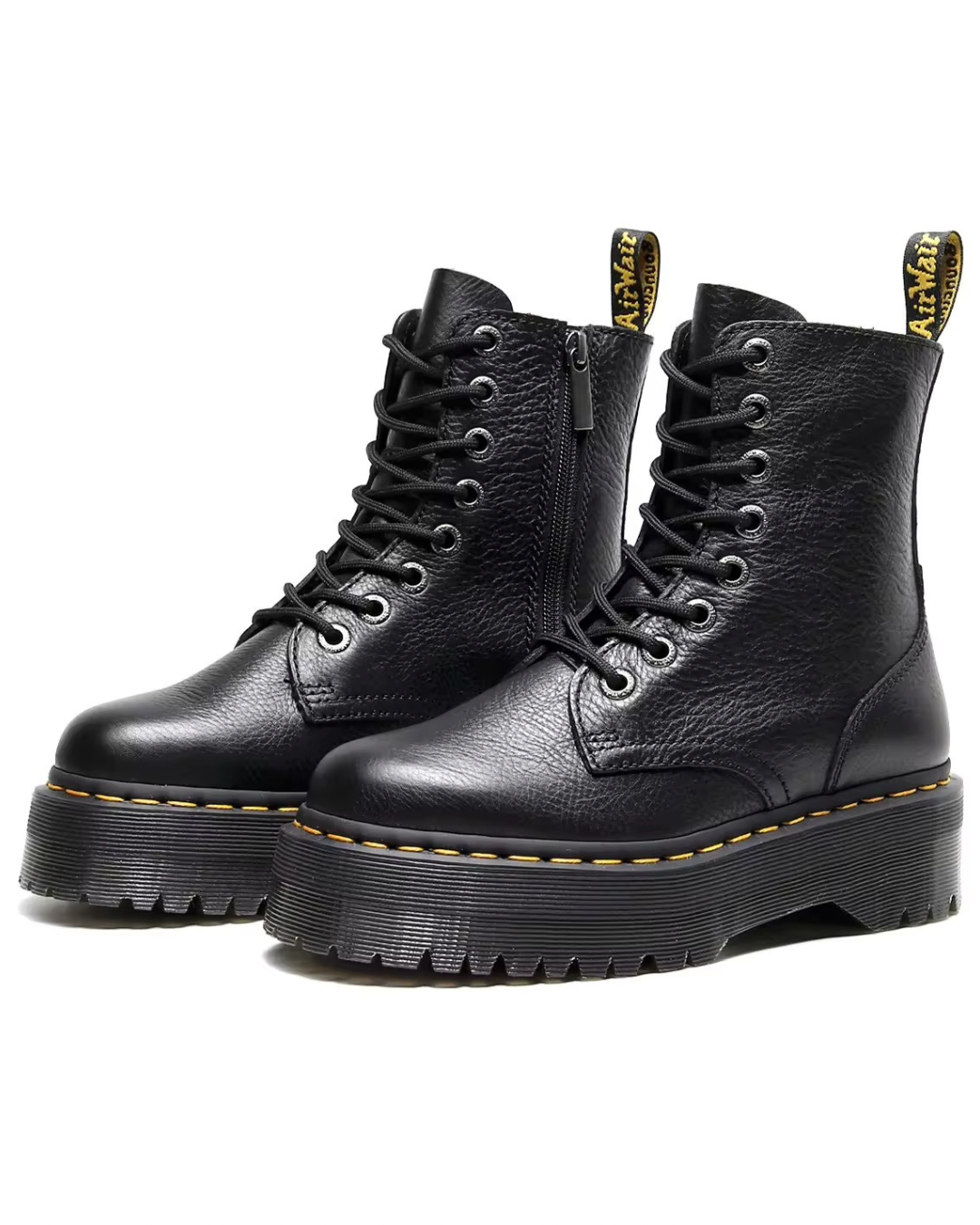 Black platform combat boots online