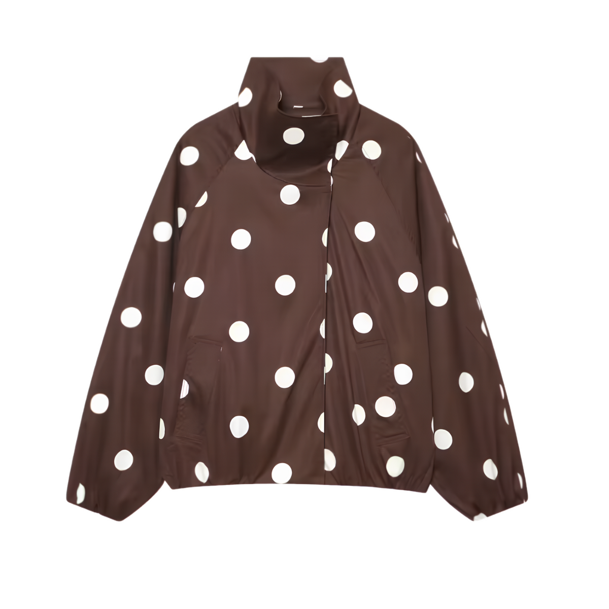 Oversize Bomberjacke Damen mit Polka Dots