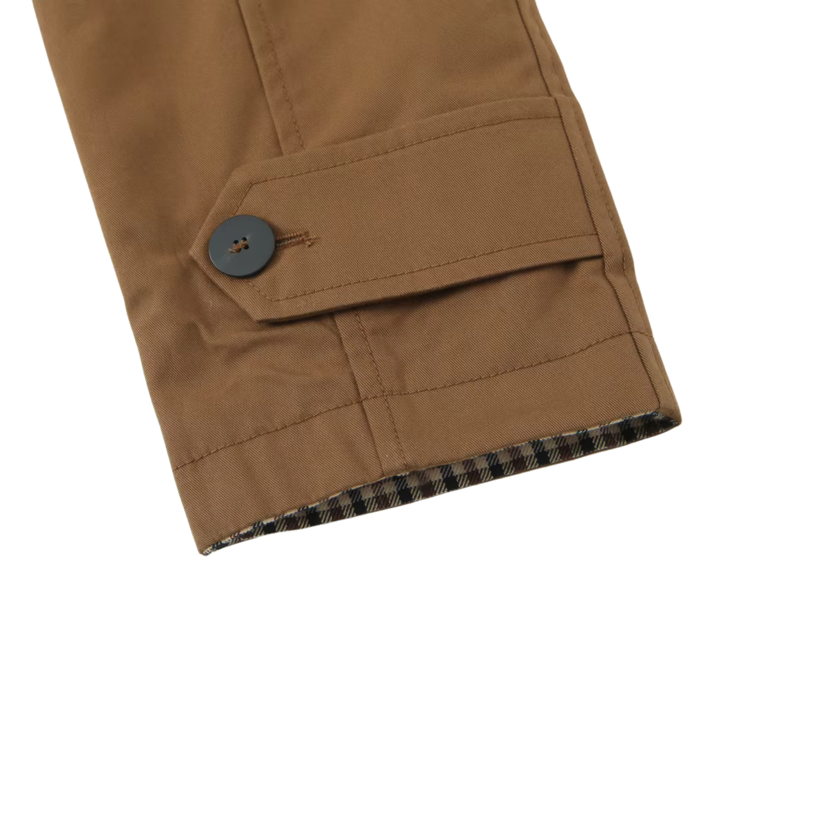 Wendemantel Damen – Kariert & Braun