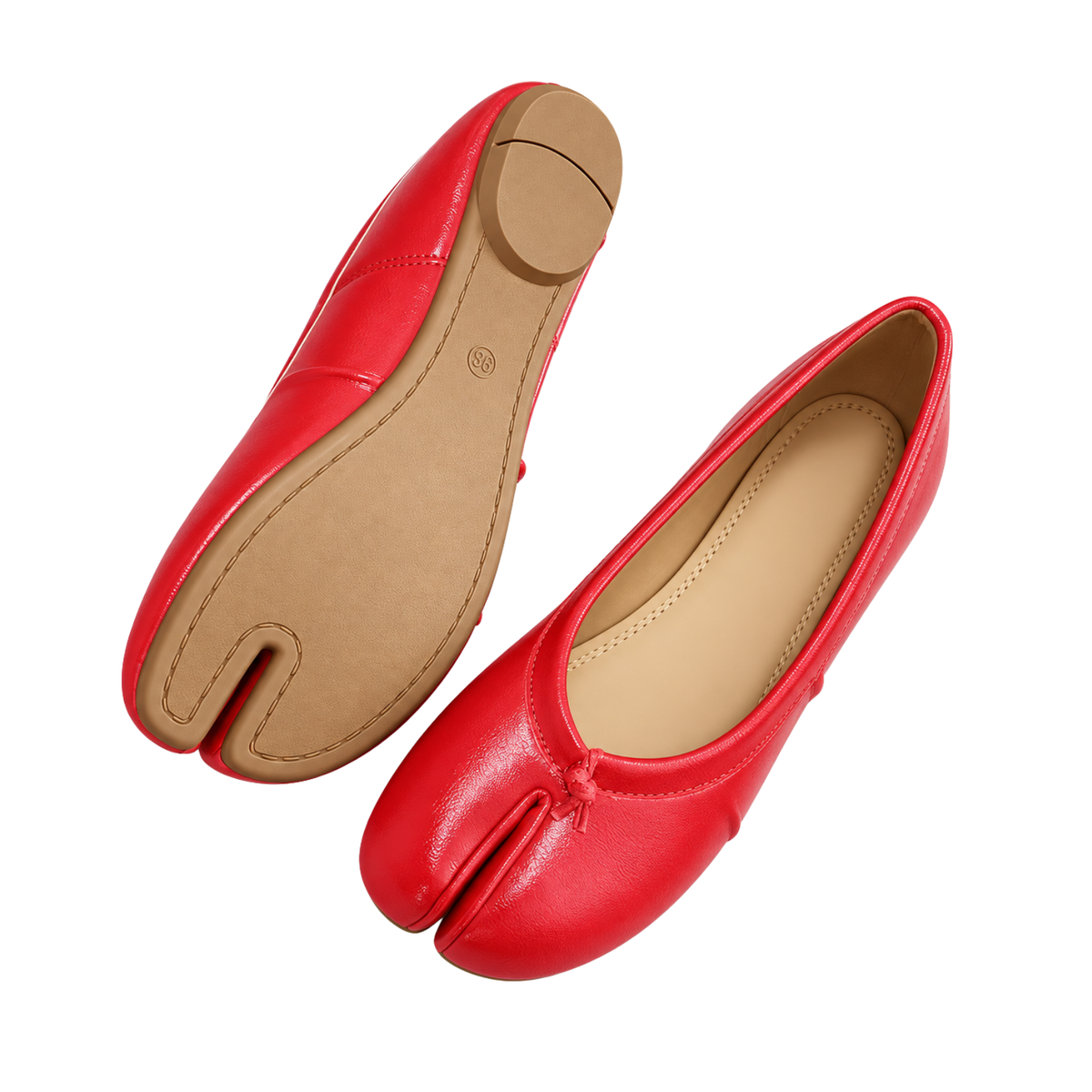 Split-Toe Ballerinas – Flache Ballerina