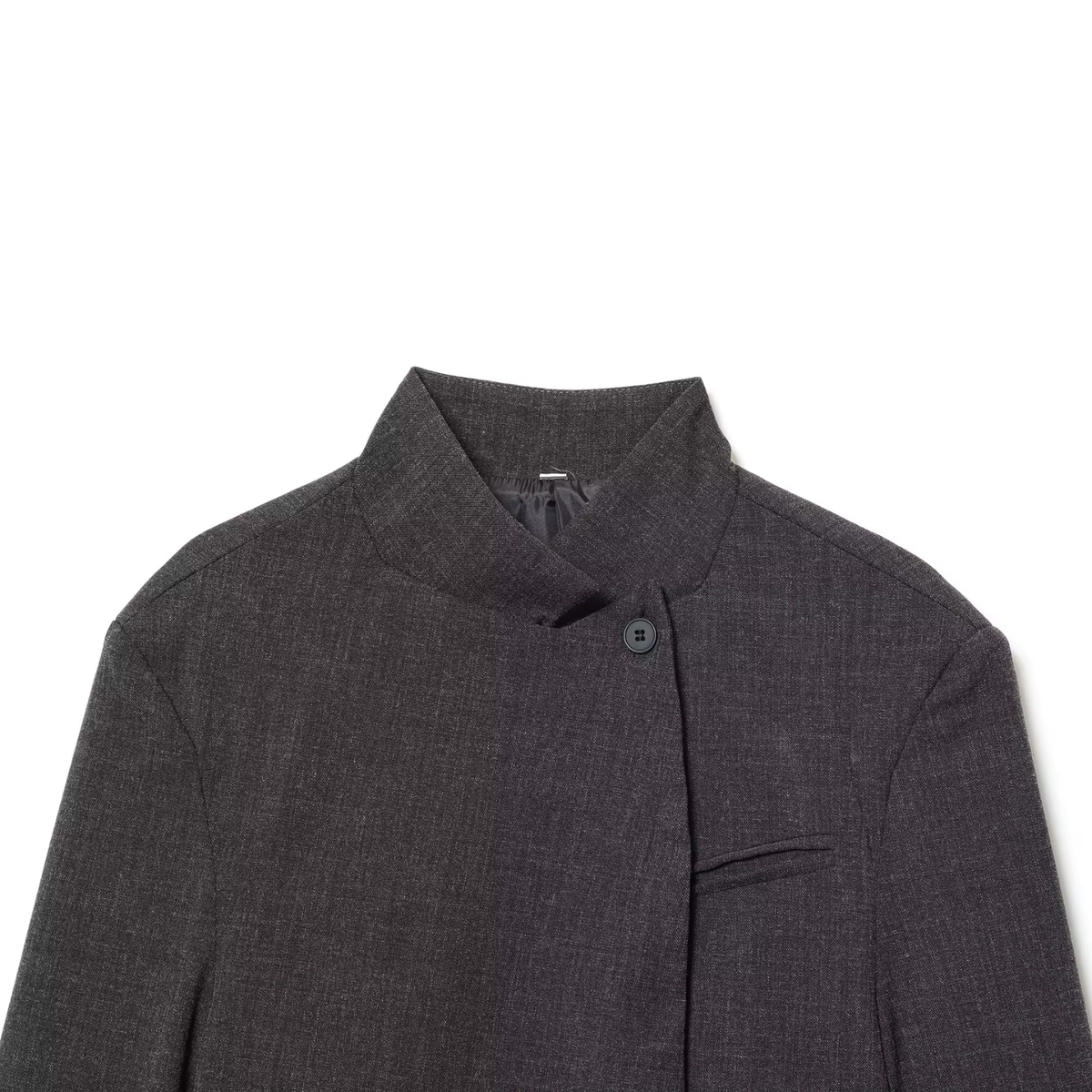 Blazer mit Stehkragen & Ein-Knopf-Verschluss