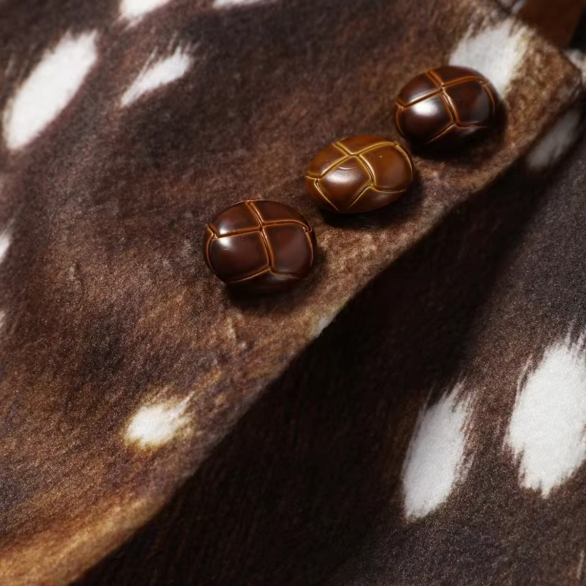 Kunstfelljacke mit Animal-Print & Fellmanschetten