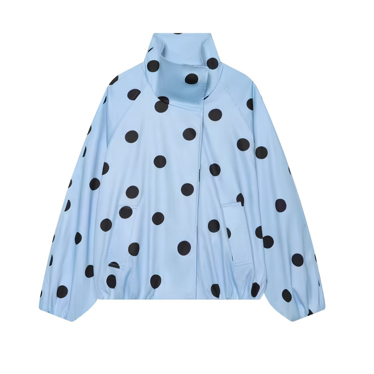 Oversize Bomberjacke Damen mit Polka Dots