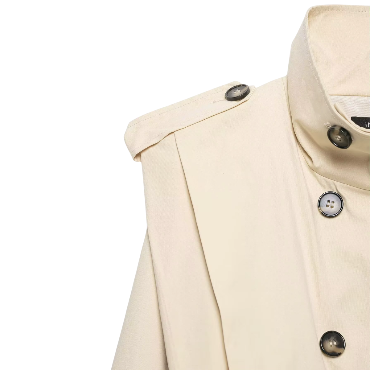 Cropped Trenchjacke Beige – Kurze Damen Übergangsjacke