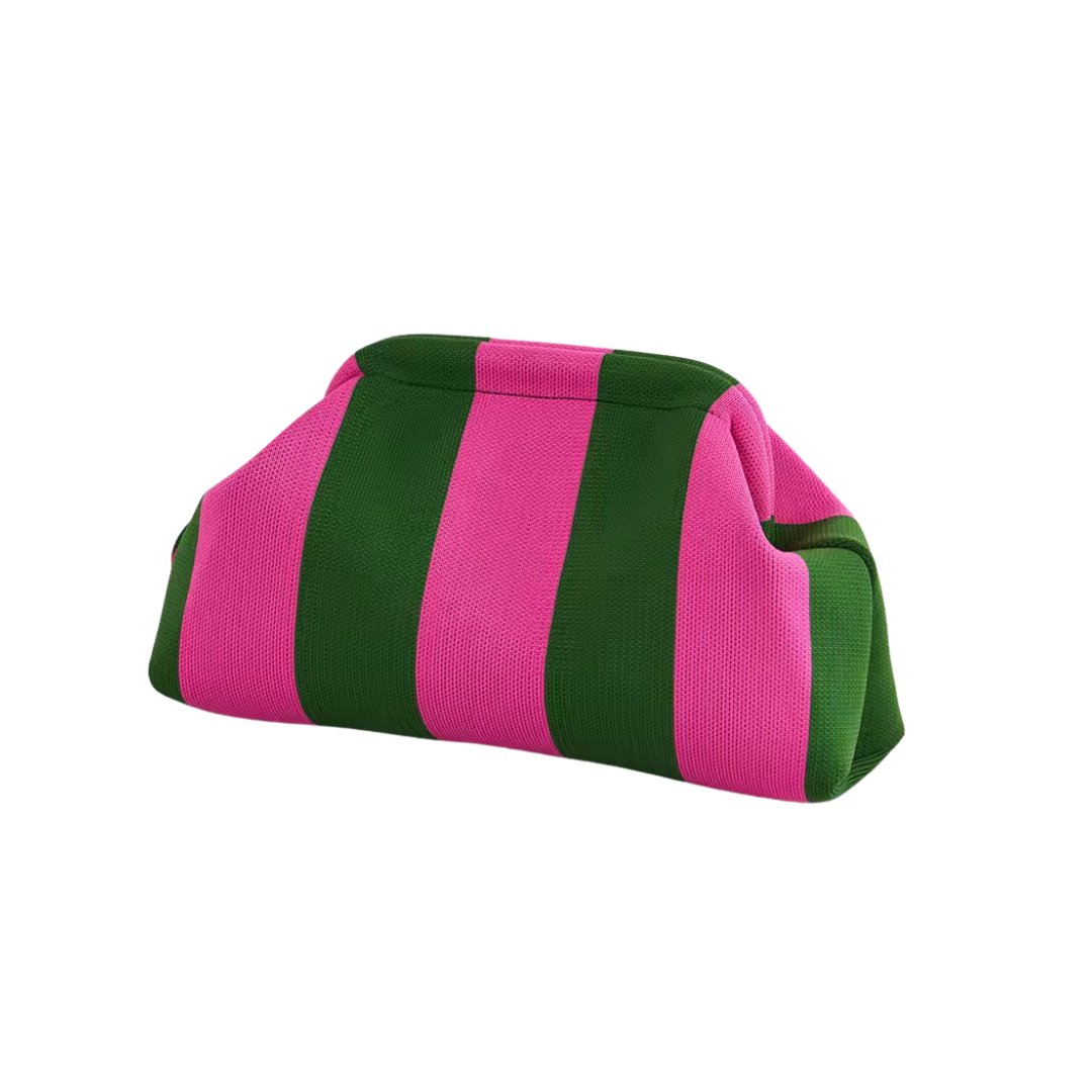 Gewebte Sommertasche mit Streifen- Design