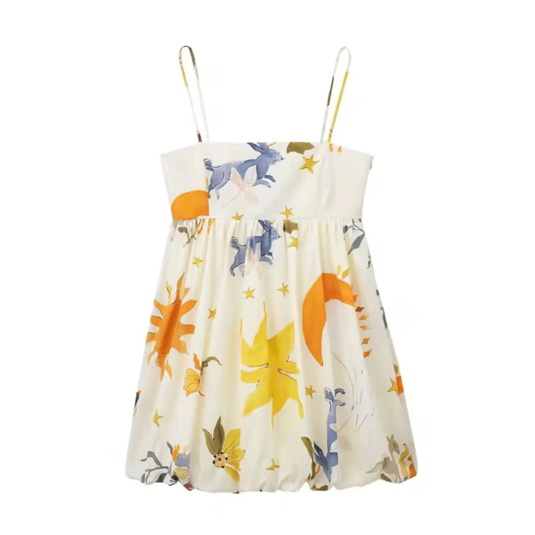 Ballonkleid mit Print - Fav Avenue