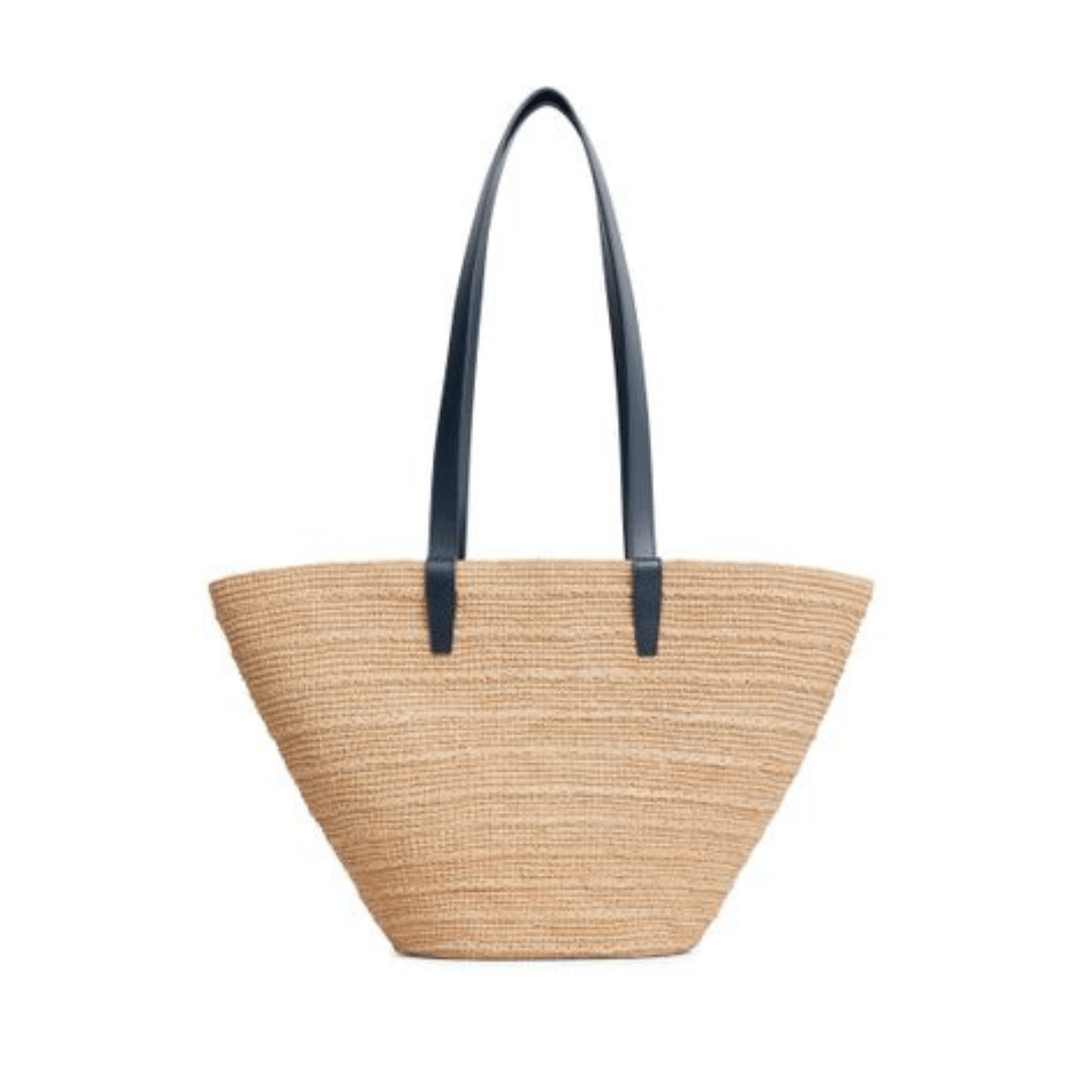 Carmella – Stroh - Design mit Kunstleder - Griffen - Fav Avenue