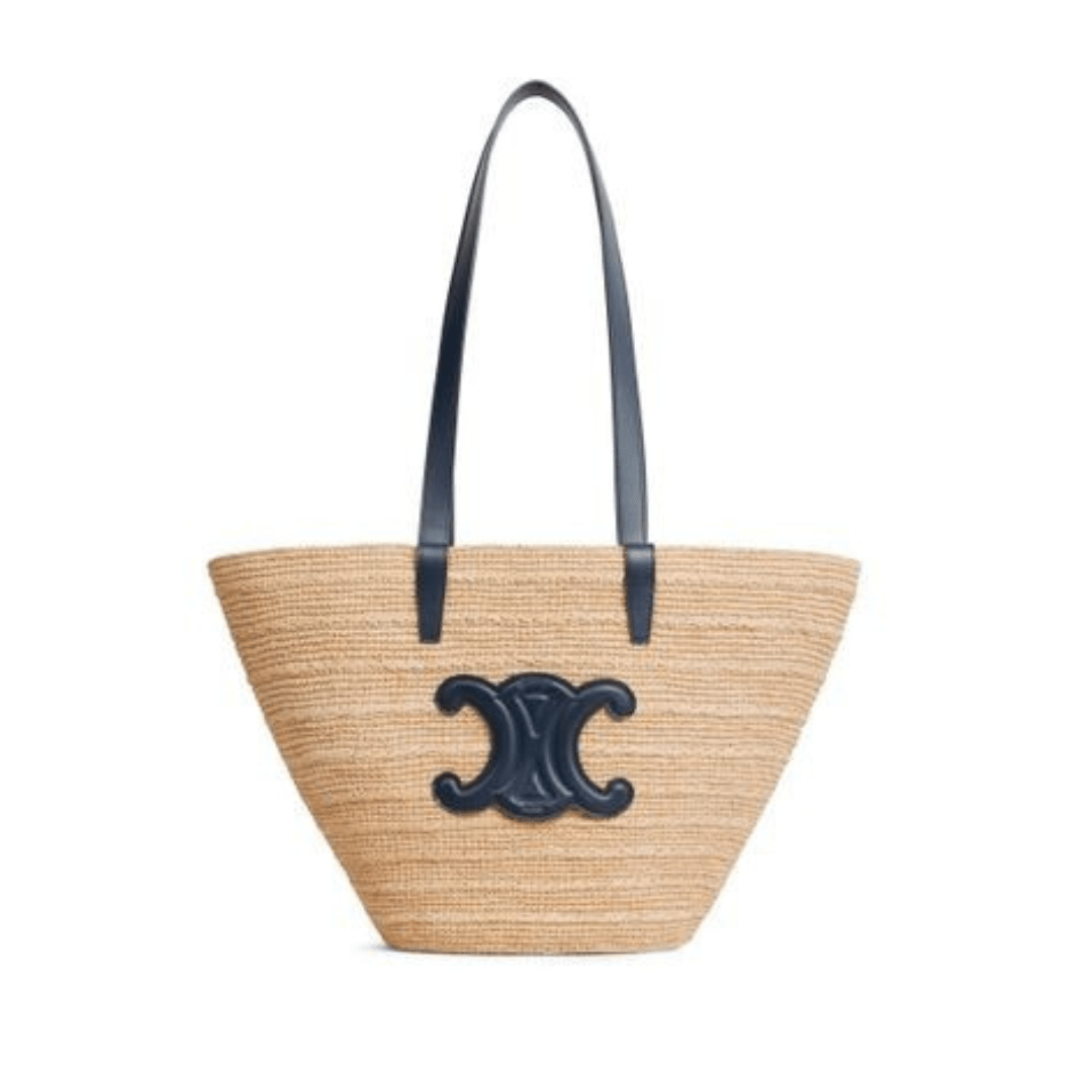 Carmella – Stroh - Design mit Kunstleder - Griffen - Fav Avenue