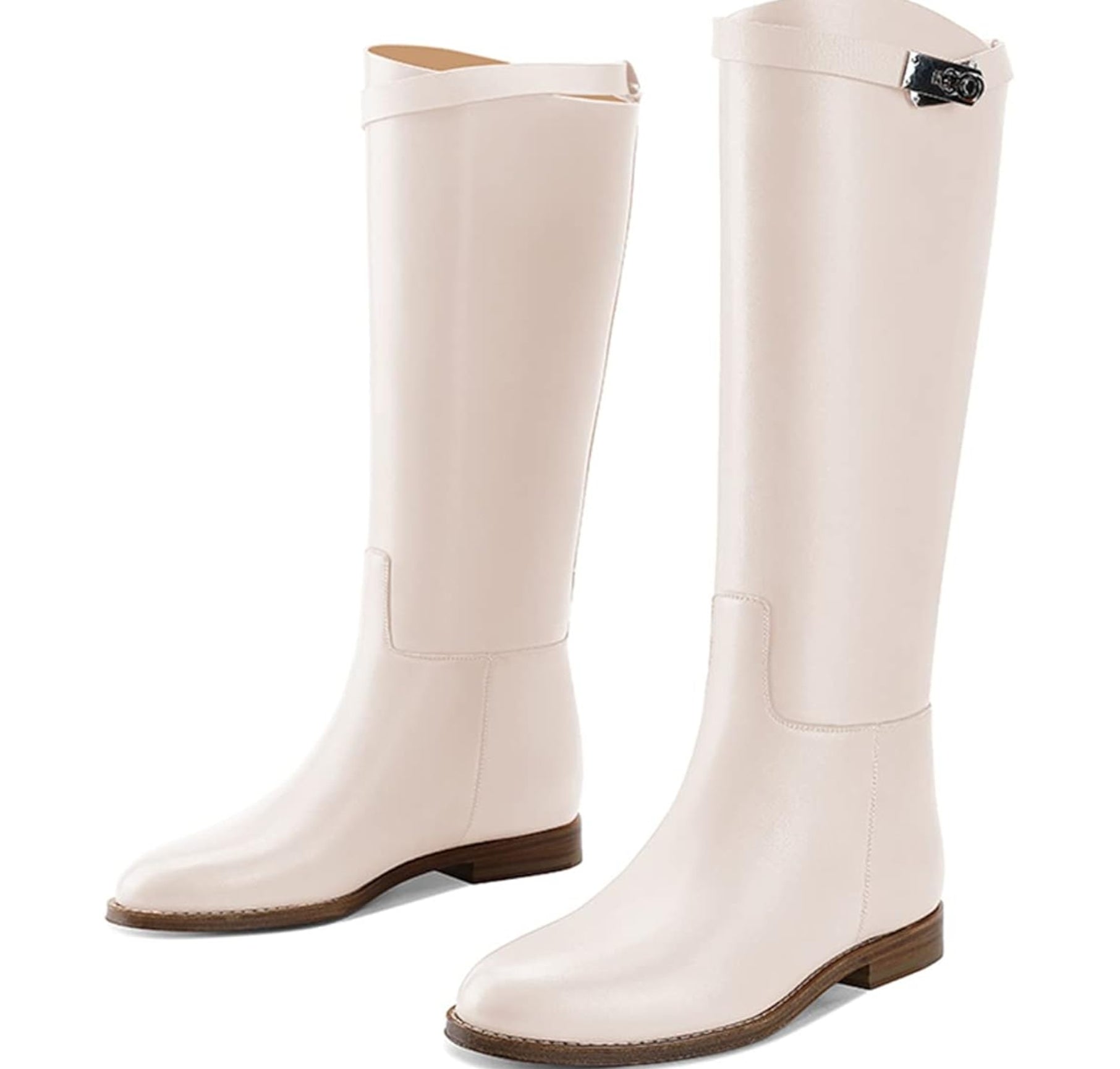 Classic Chic – Elegante Reiterstiefel mit Schnallendetail - Fav Avenue