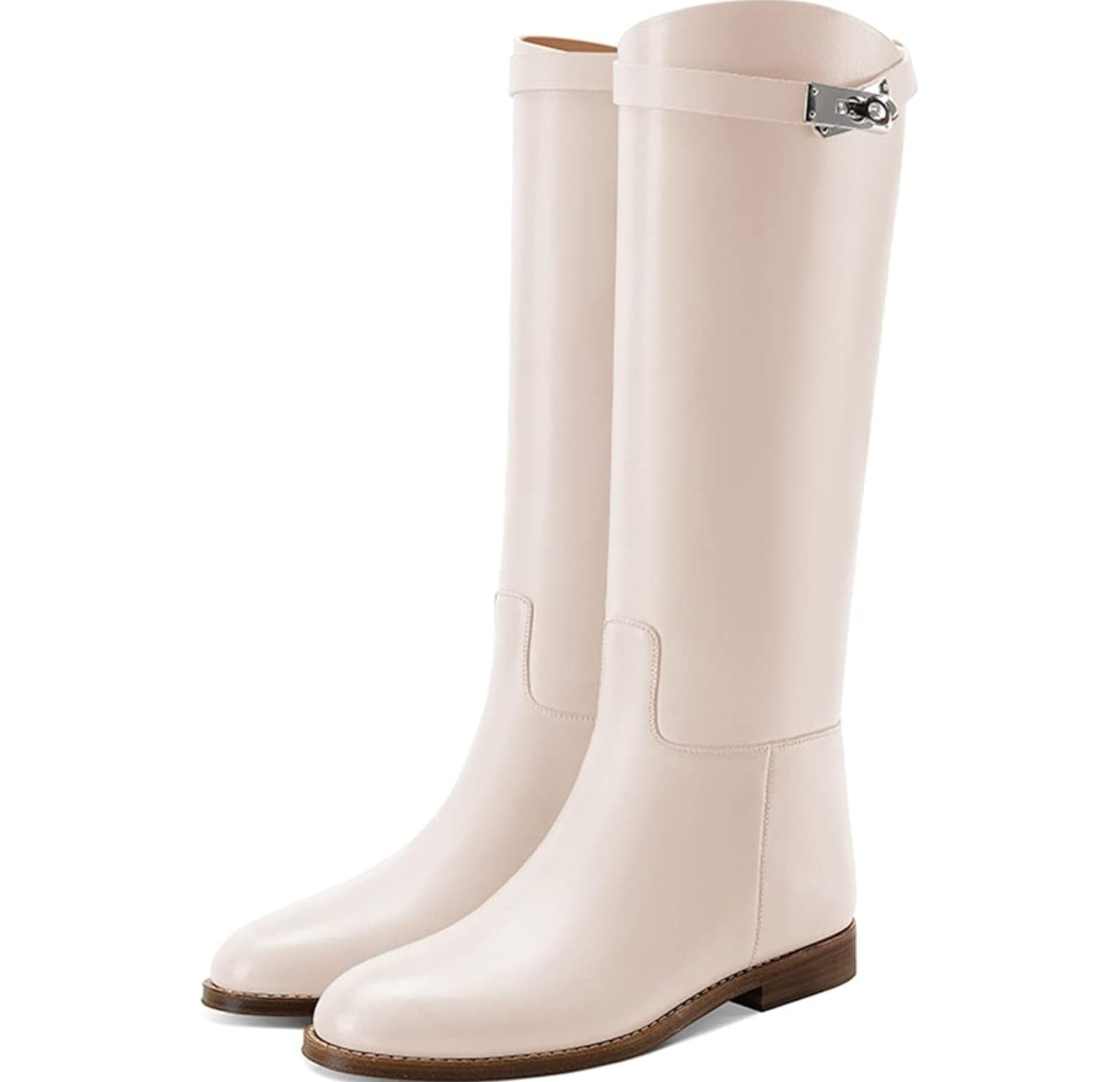 Classic Chic – Elegante Reiterstiefel mit Schnallendetail - Fav Avenue