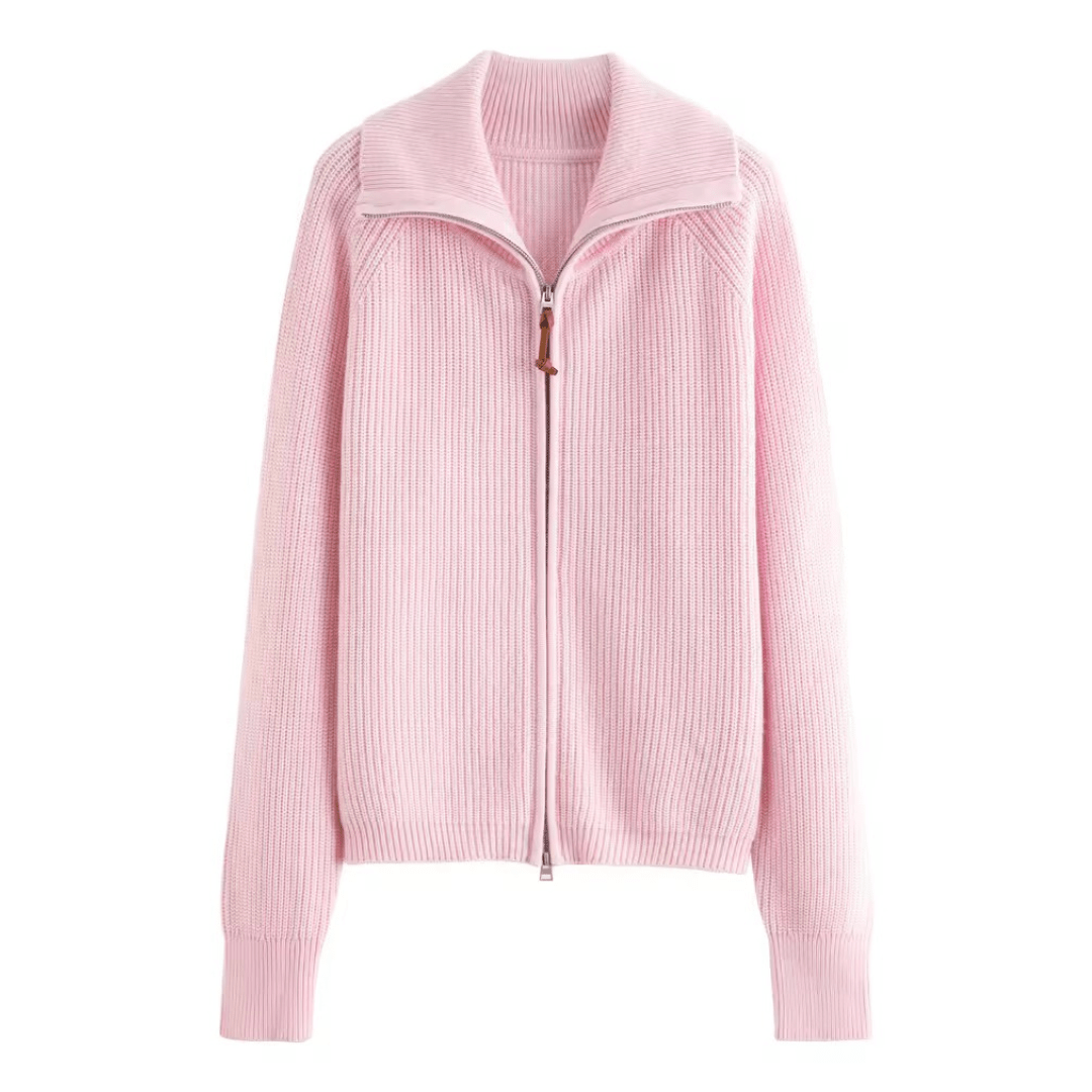 Damen Strickjacke mit Reißverschluss - Fav Avenue