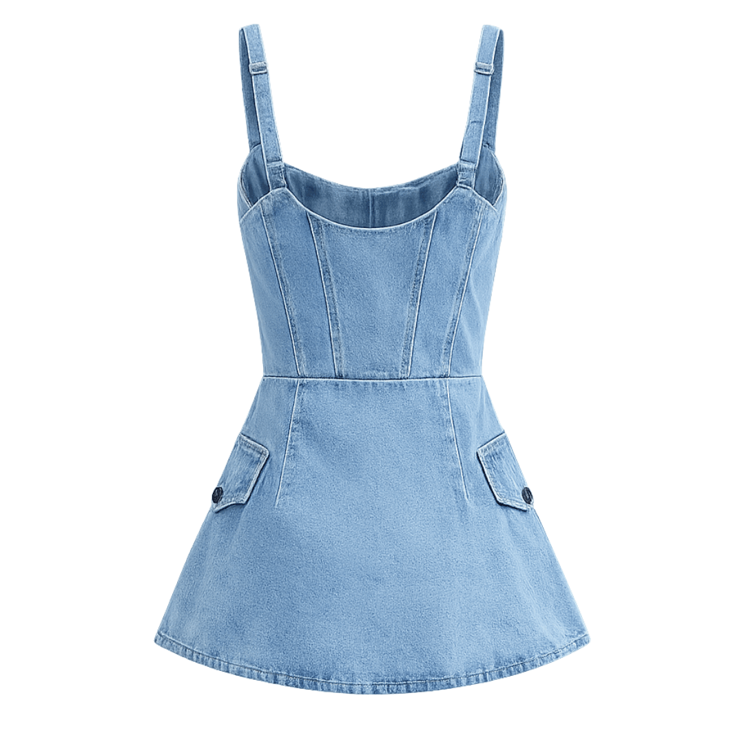 Denim Corset Top - Fav Avenue