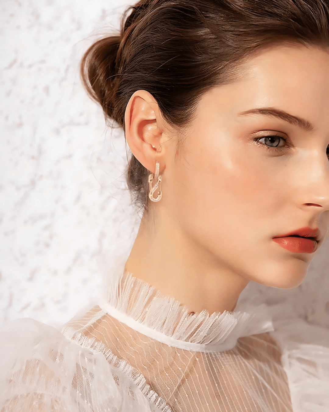 Eva - Kupfer Zirkon Ohrringe - Fav Avenue