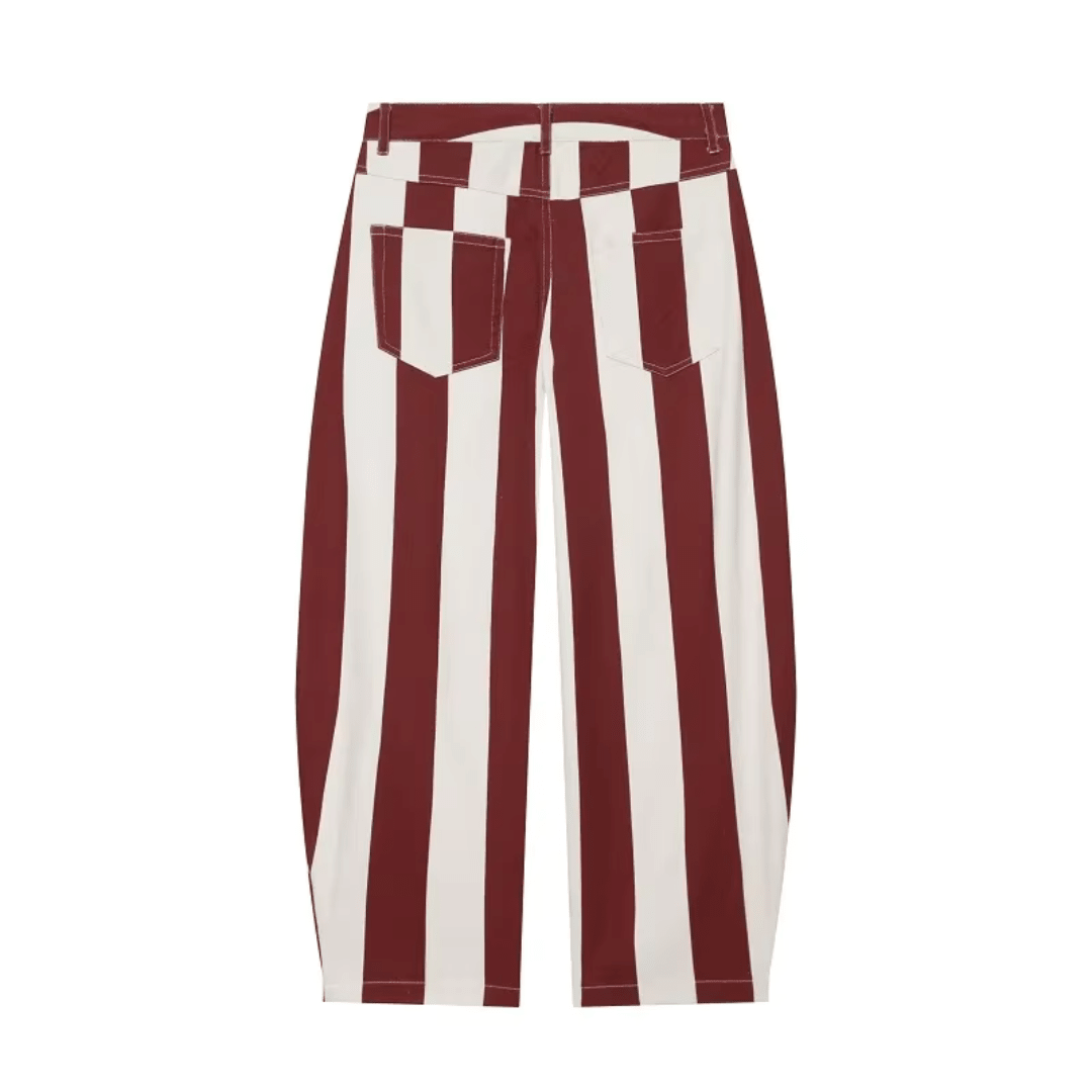 Gestreifte Wide Leg Hose - Fav Avenue