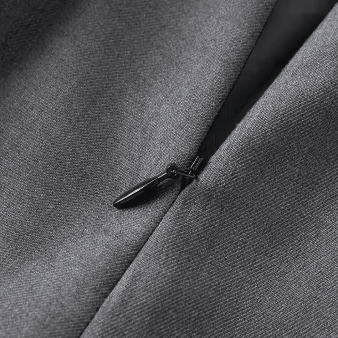 High Waist Faltenrock mit Schlitz - Fav Avenue