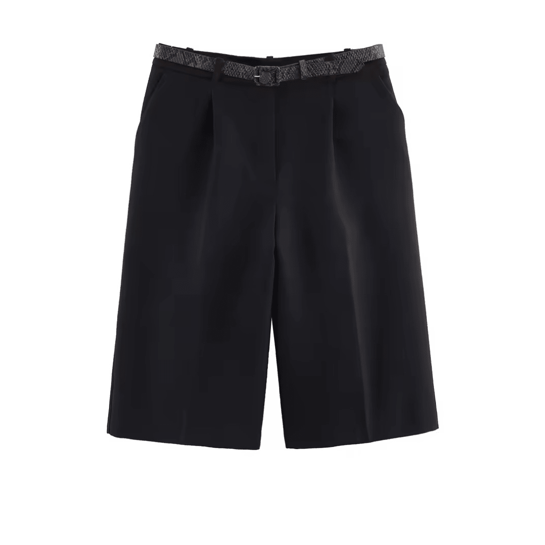 High Waist Shorts mit Gürtel - Fav Avenue