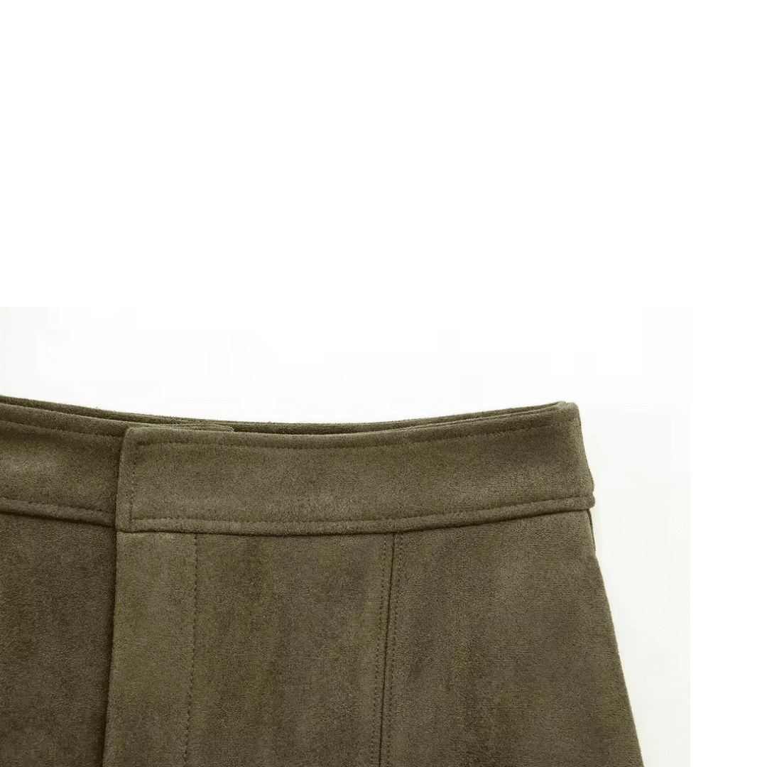 High Waist Wildleder - Shorts mit weitem Schnitt - Fav Avenue