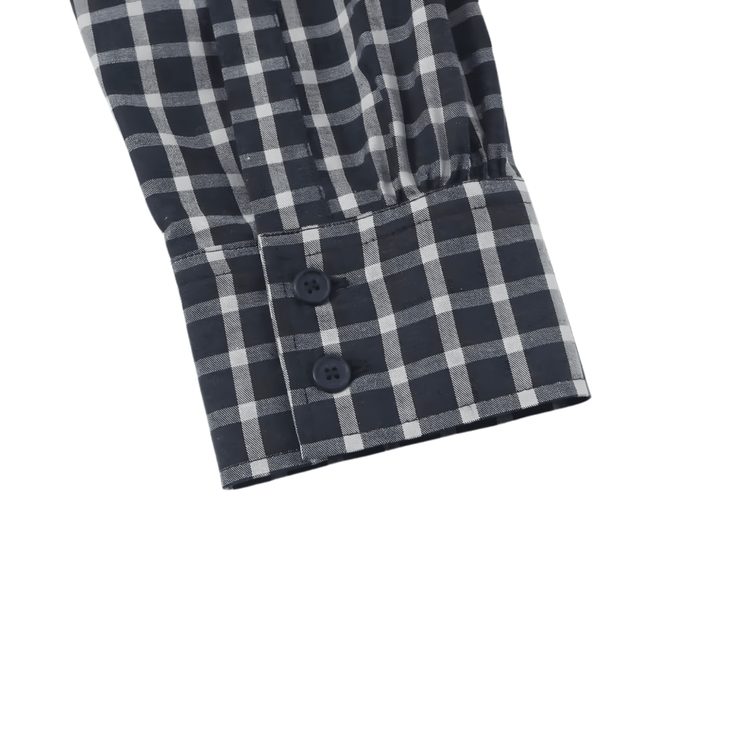 Kariertes Hemd mit Layer Schal - Fav Avenue