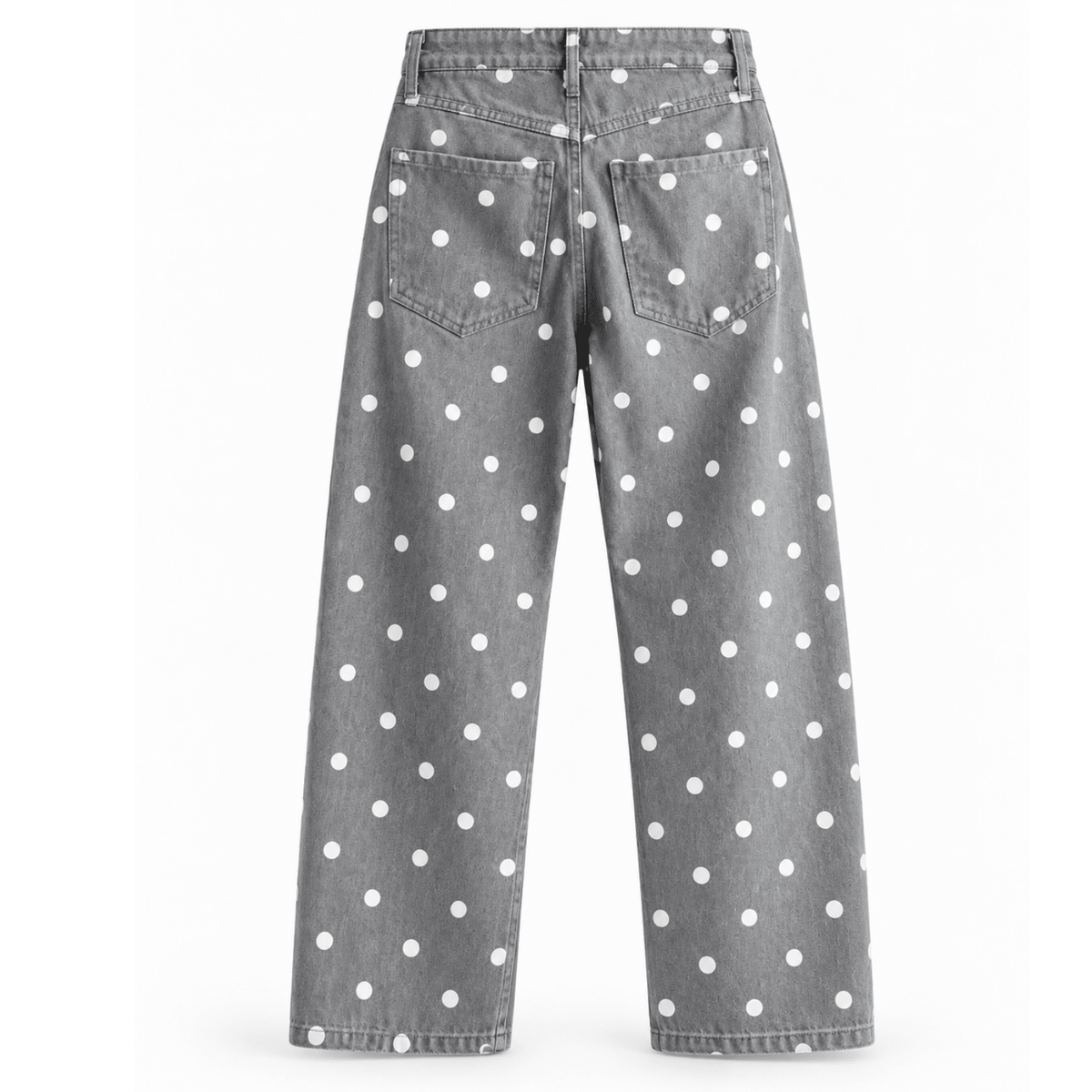 Polka Dot Wide Leg Jeans - Fav Avenue