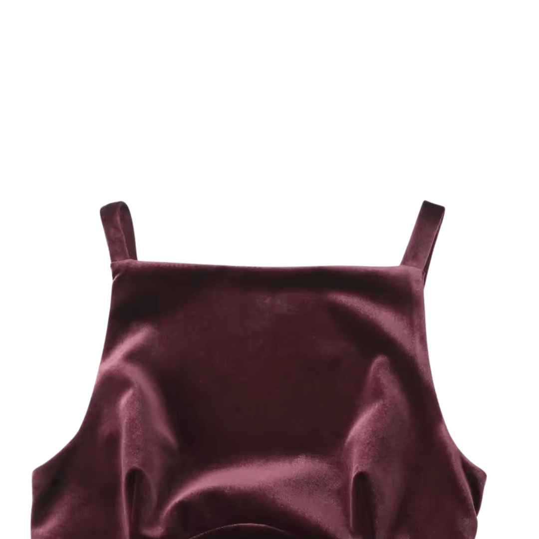 Samt Top mit Schleifendeteil - Fav Avenue