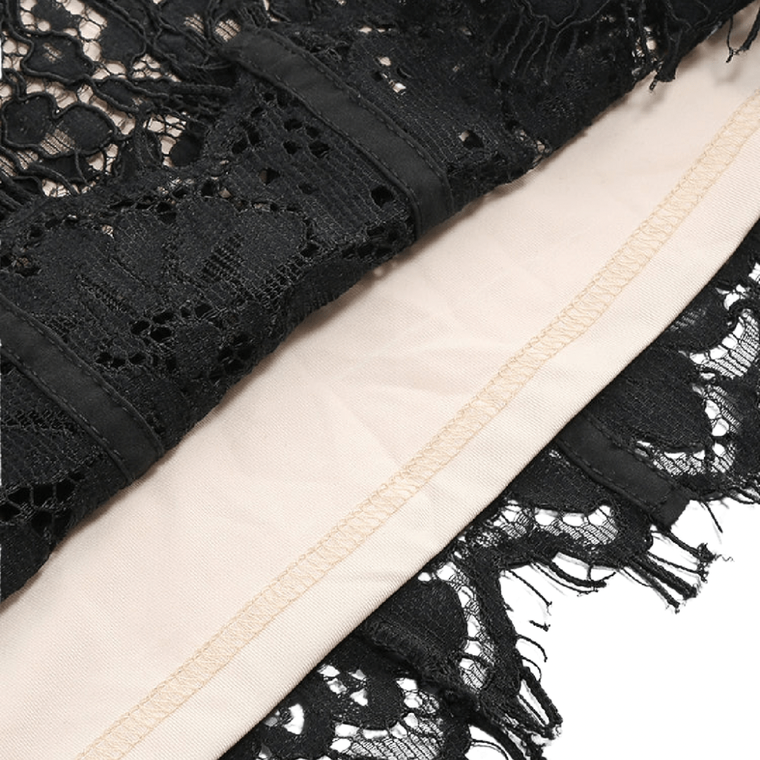 Schwarzes Spitzenkleid - Fav Avenue