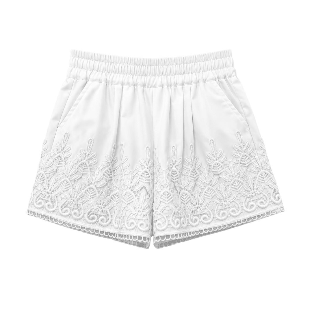 Shorts mit Spitzenstickerei - Fav Avenue