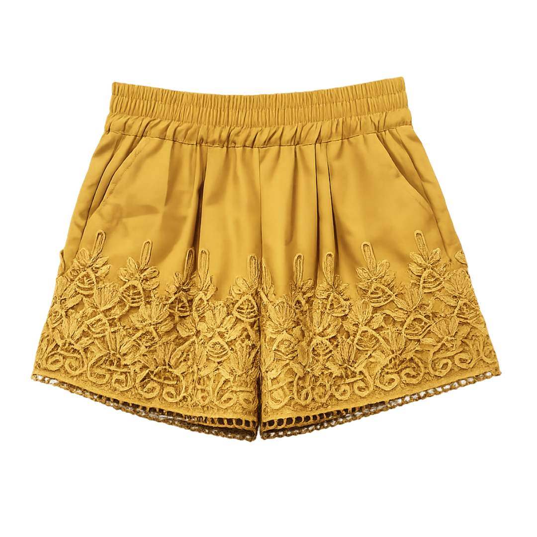 Shorts mit Spitzenstickerei - Fav Avenue