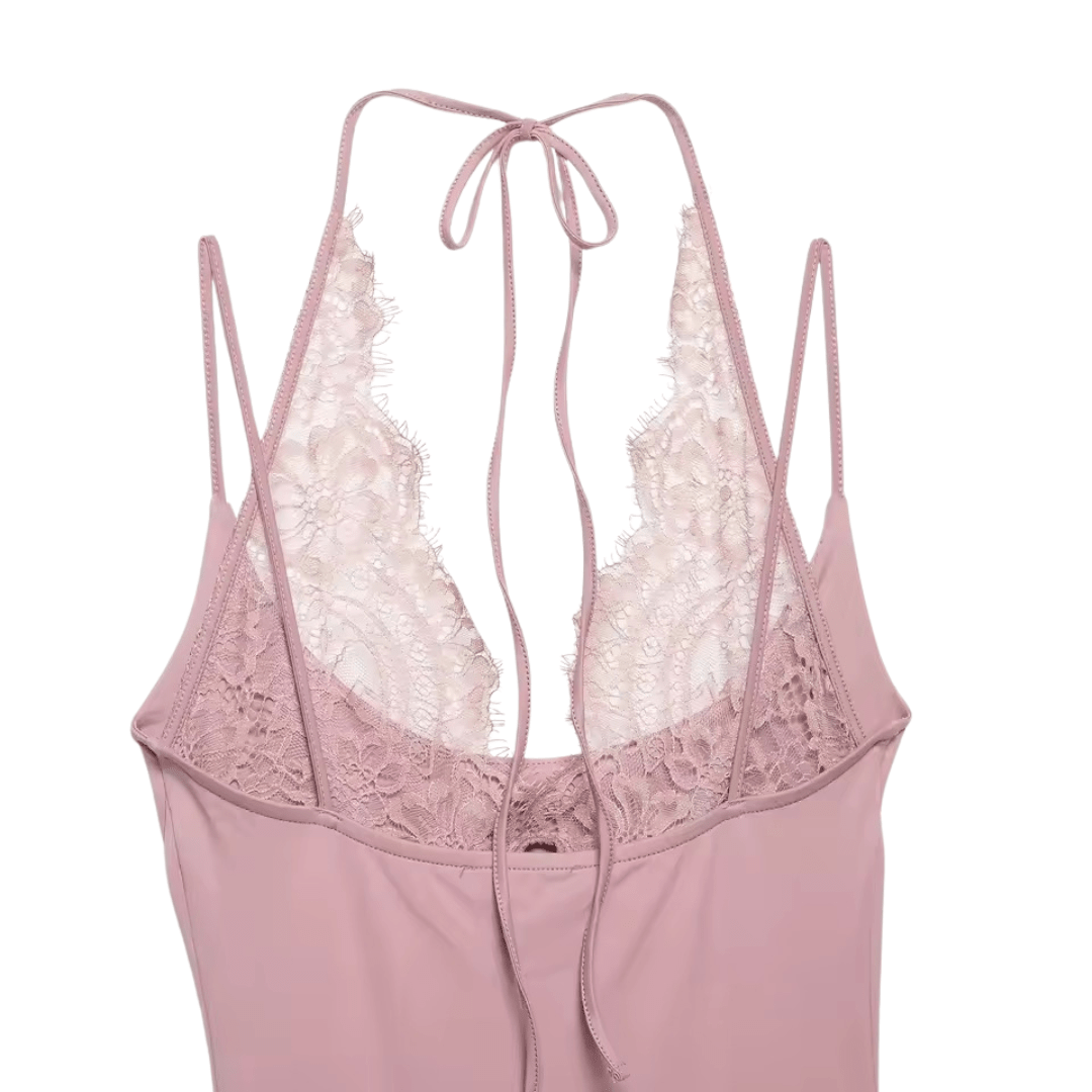 Spitzen - Bodysuit mit Neckholder - Fav Avenue