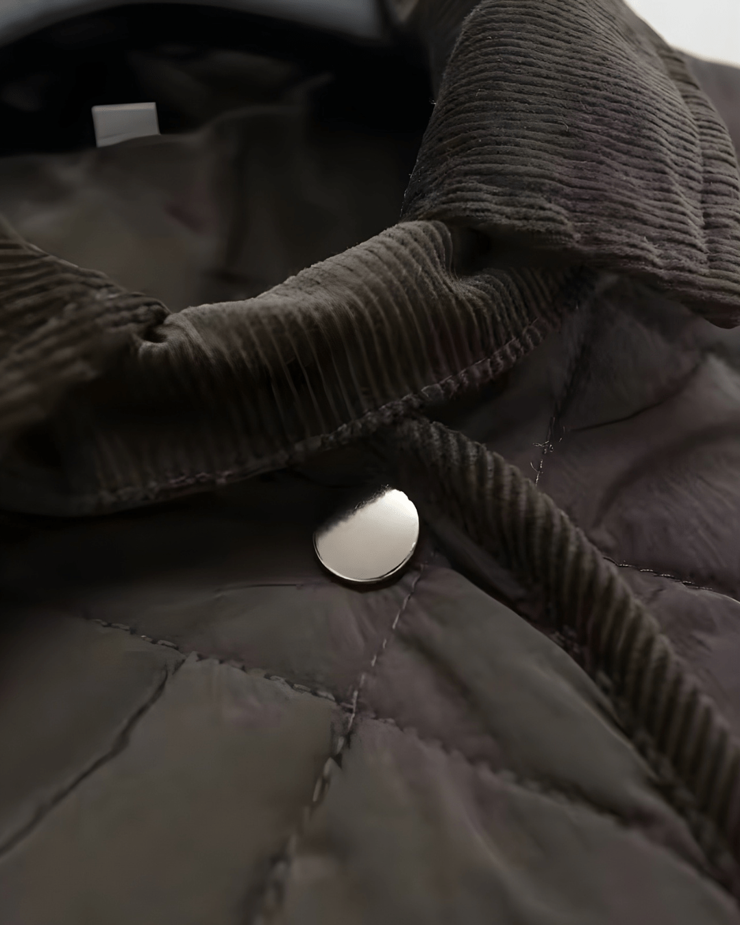 Steppjacke mit Cordkragen - Fav Avenue