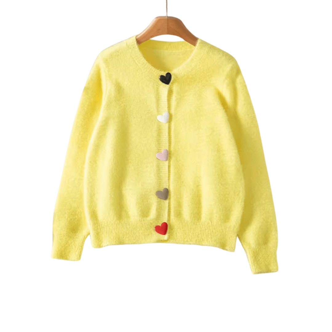 Sweet Heart Knit Cardigan - Fav Avenue