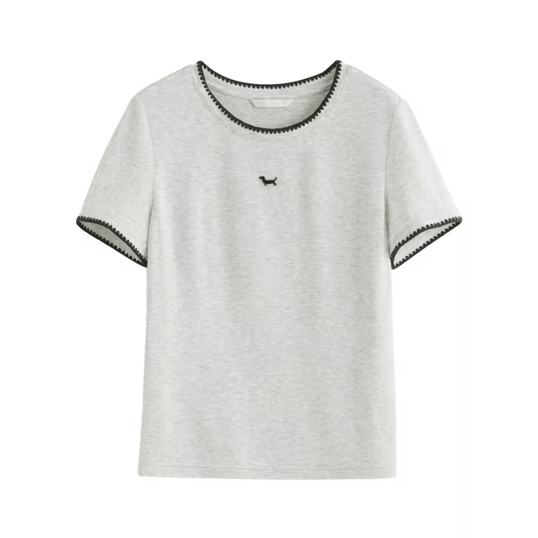 T-Shirt mit Strickdetail - Fav Avenue