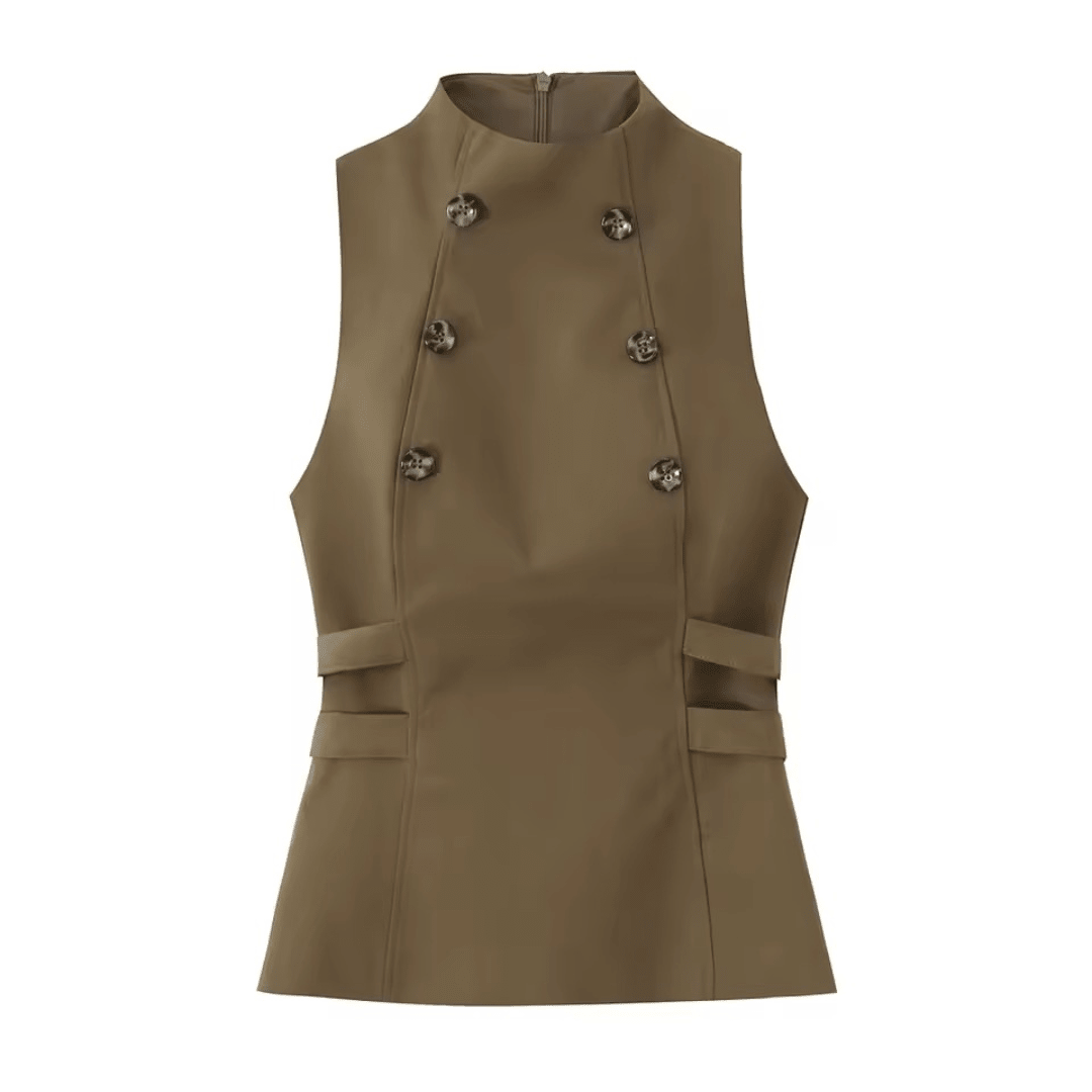 Tailored Button Top - Fav Avenue