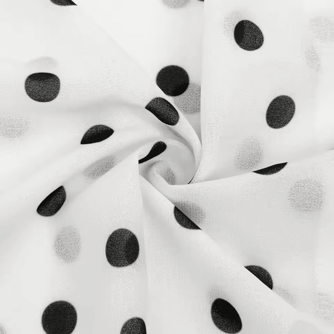 Transparenter Polka Dot Chiffon Rock - Fav Avenue
