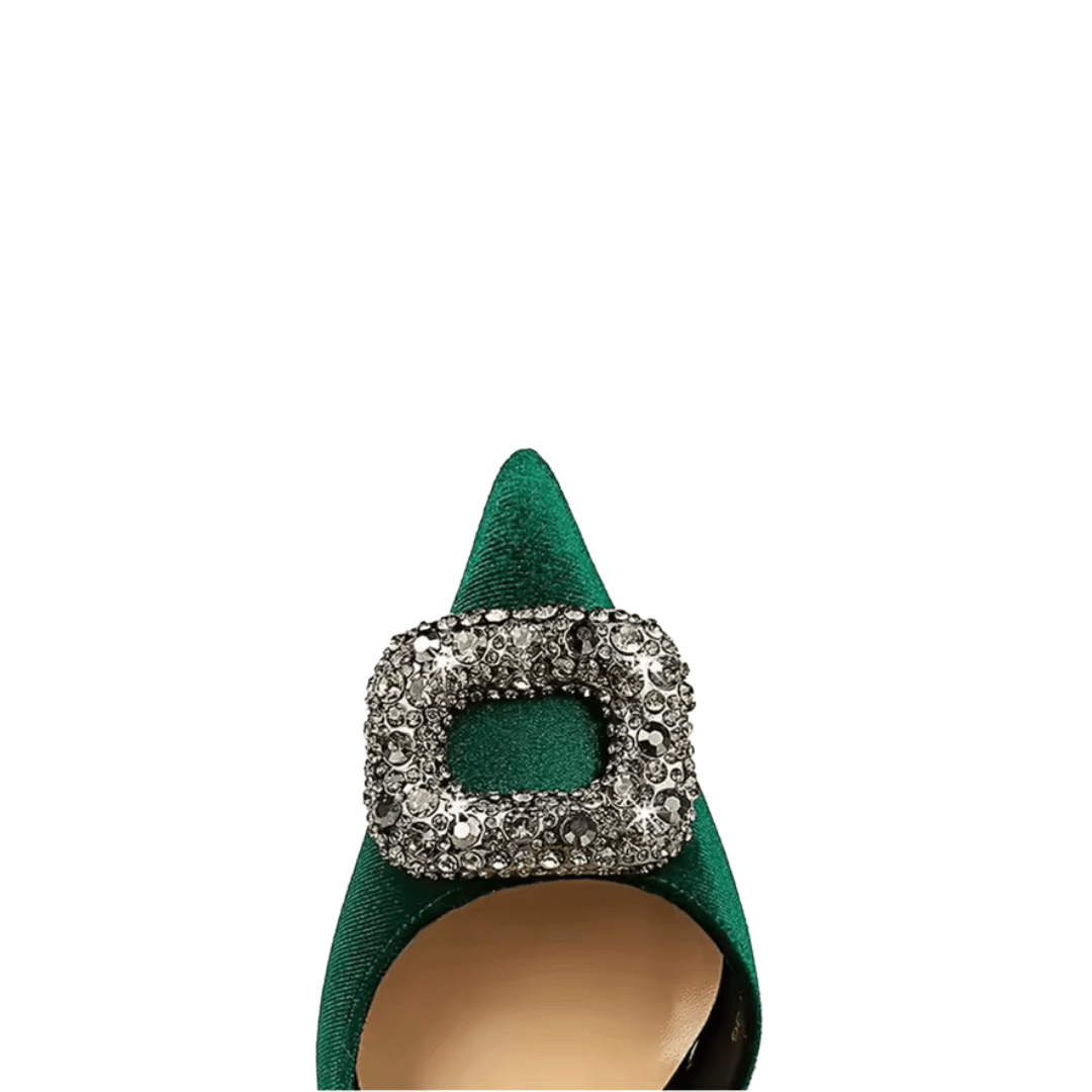 Velvet Pumps mit Schnalle - Fav Avenue