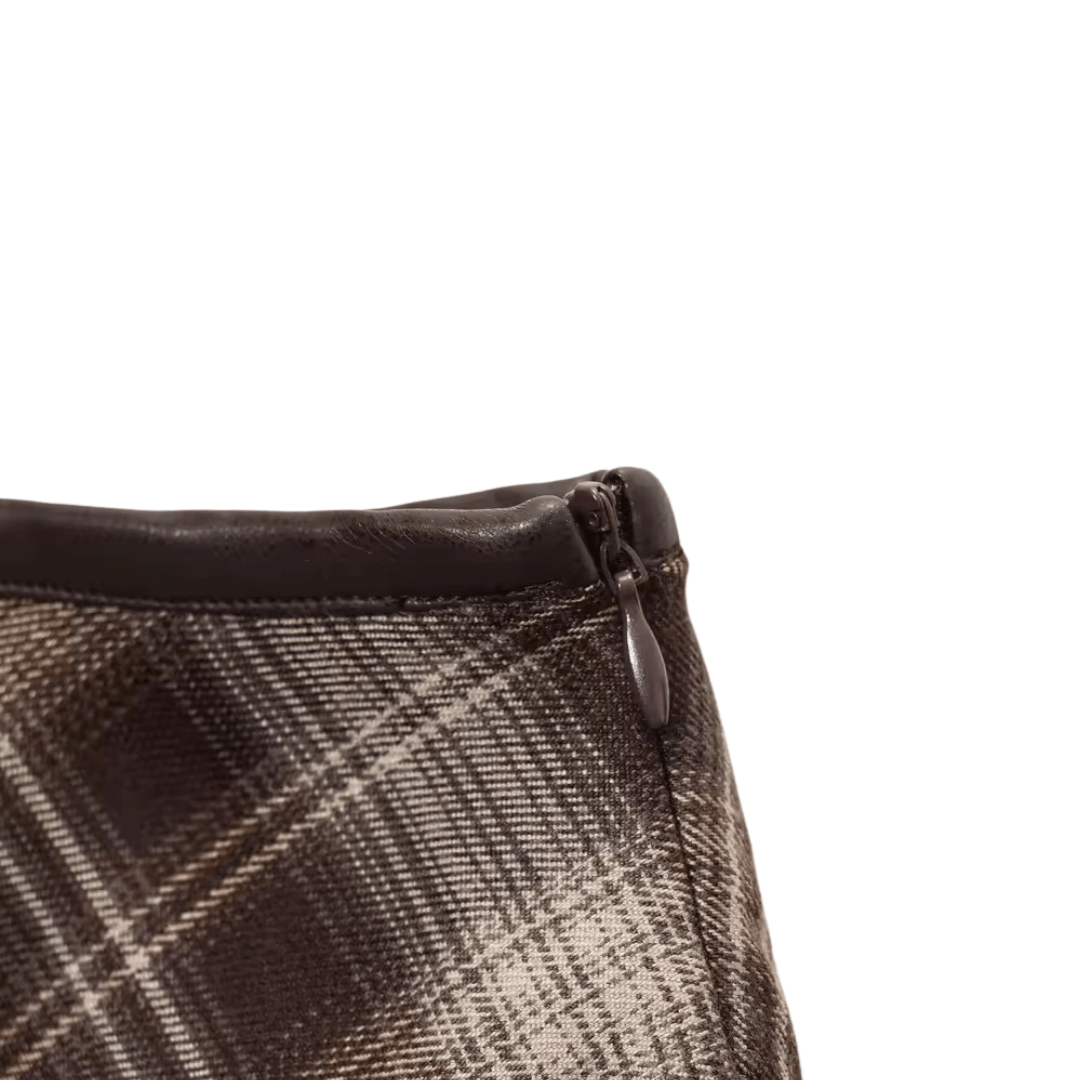 Vintage Midi - Rock mit Karomuster - Fav Avenue