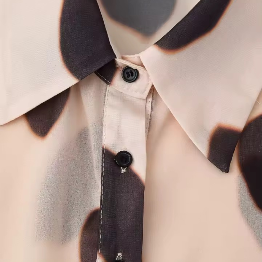 Langarm Bluse mit Taillenband