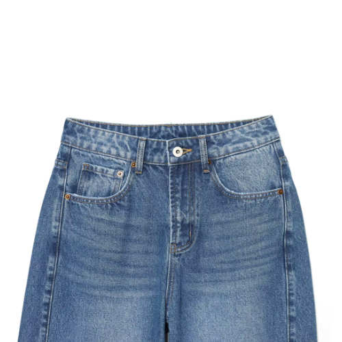 Mid Waist Barrel Jeans