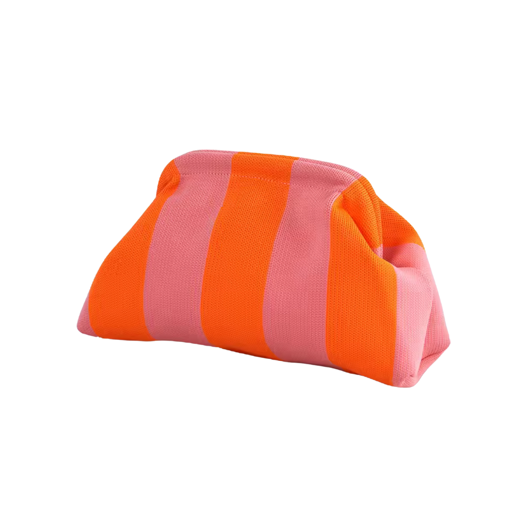 Gewebte Sommertasche mit Streifen- Design