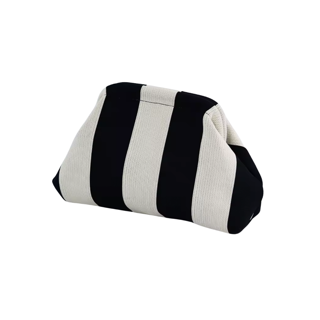 Gewebte Sommertasche mit Streifen- Design