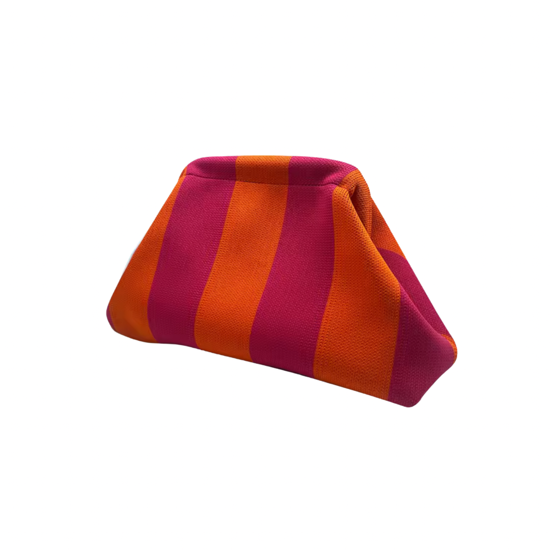 Gewebte Sommertasche mit Streifen- Design