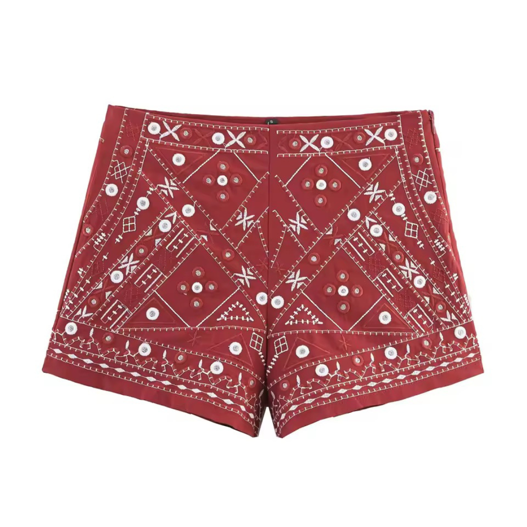 High Waist Boho Shorts