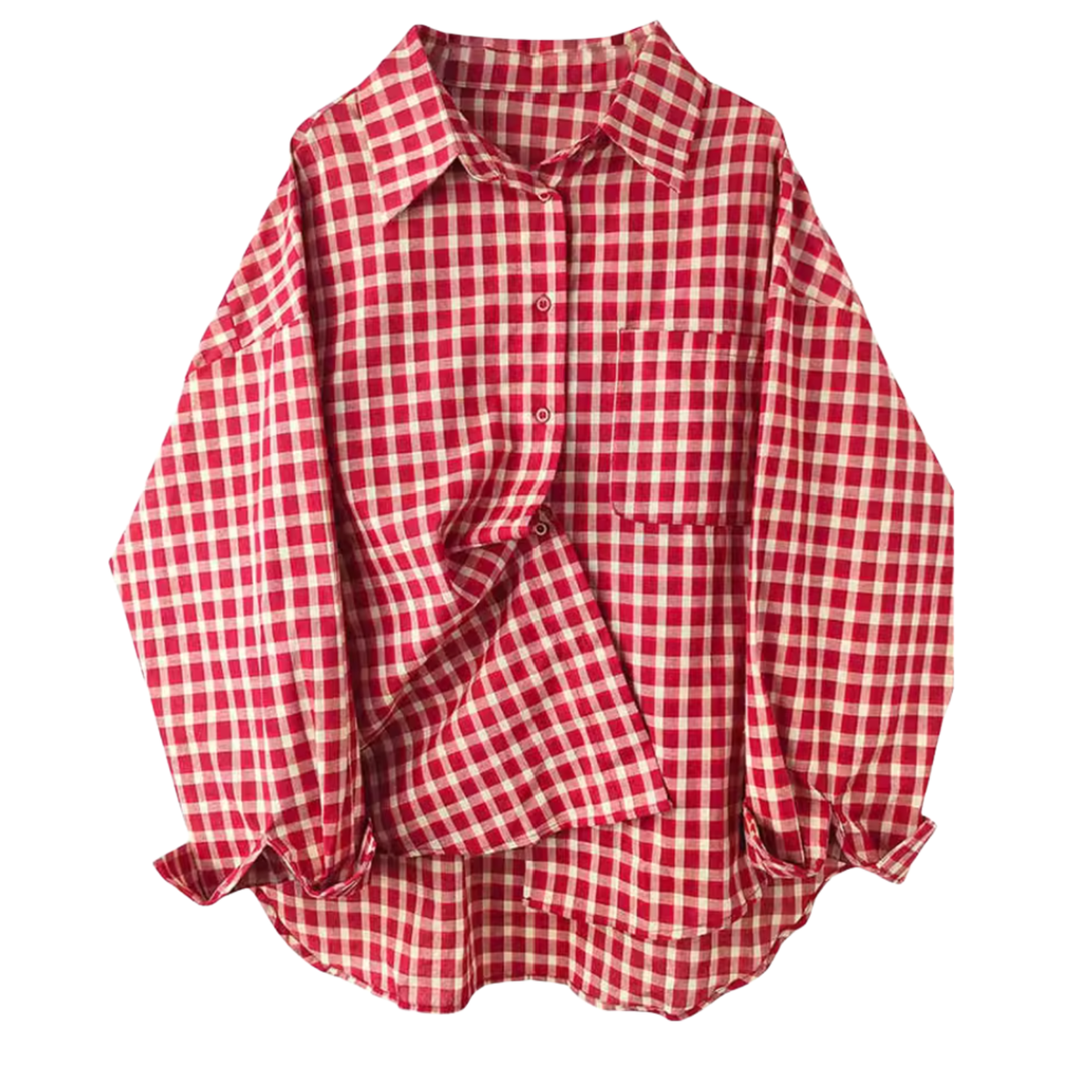 Karohemd Rot – Oversize