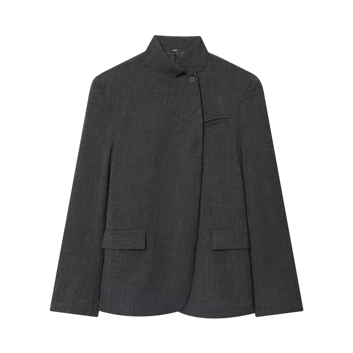 Blazer mit Stehkragen & Ein-Knopf-Verschluss