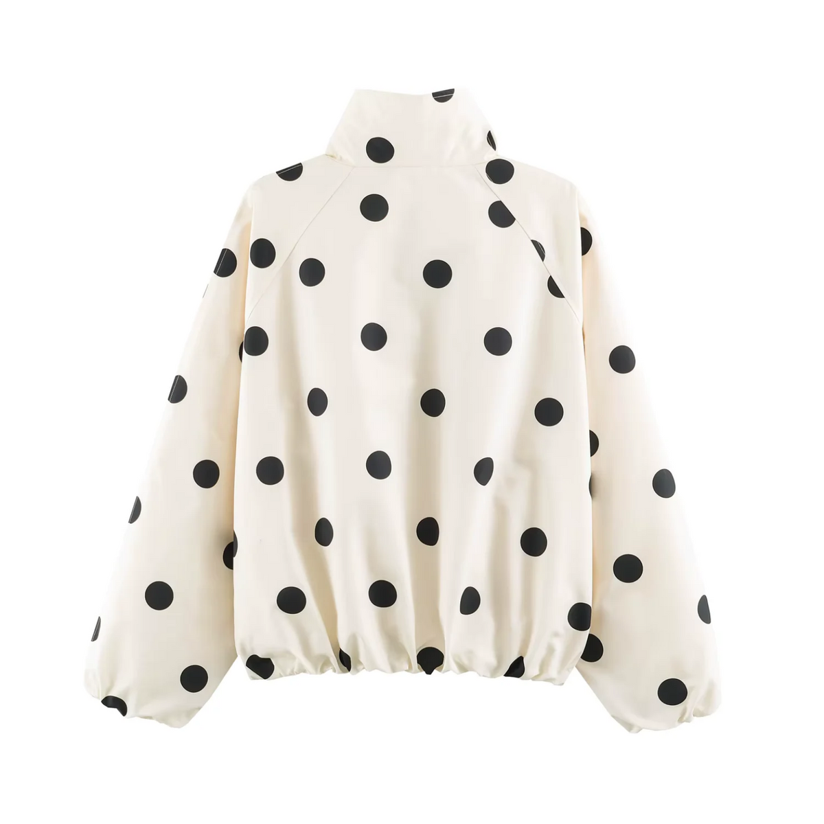 Oversize Bomberjacke Damen mit Polka Dots