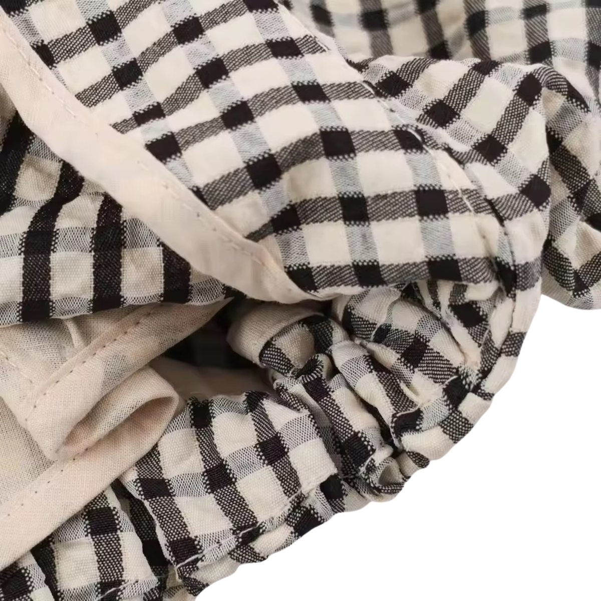 Karierte Oversize Jacke mit Stehkragen